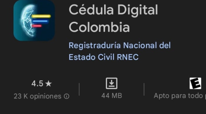 Aplicación Cédula Digital Colombia Aplicación Cédula Digital Colombia