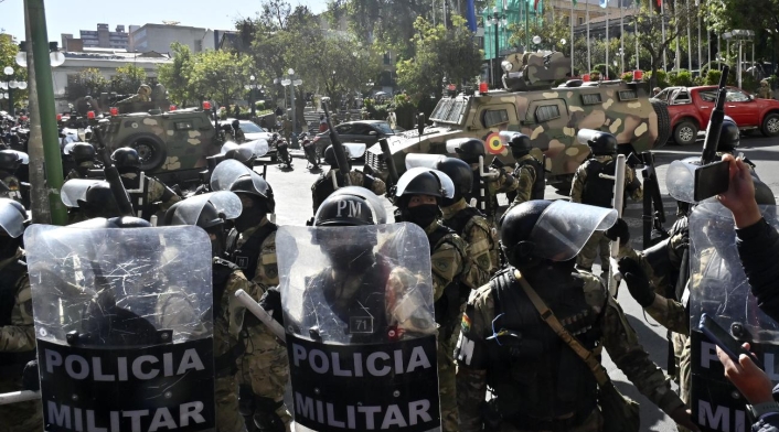 Militares en La Paz, Bolivia | Golpe de Estado Militares en La Paz, Bolivia | Golpe de Estado