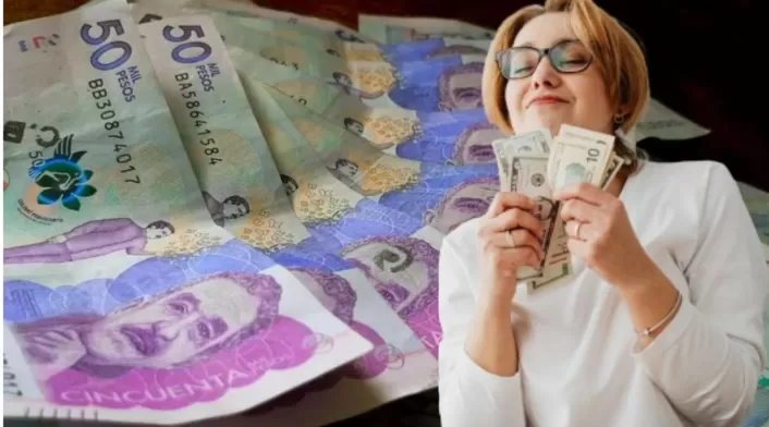CDT más rentables en Colombia Billetes y mujer feliz