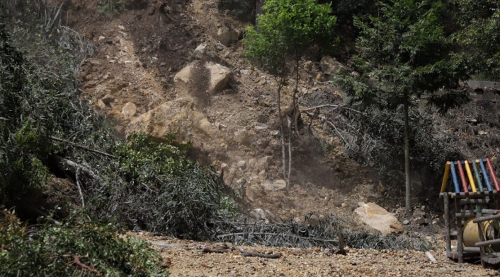 Deslizamiento de tierra Usaquén Deslizamiento de tierra en Usaquén