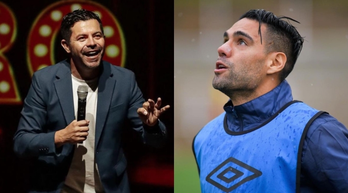 Piter Albeiro y Radamel Falcao Piter Albeiro y Radamel Falcao