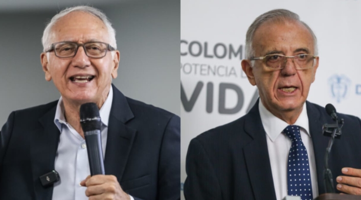 Ministro de Salud, Guillermo Alfonso Jaramillo, y ministro de Defensa, Iván Velásquez Ministro de Salud, Guillermo Alfonso Jaramillo, y ministro de Defensa, Iván Velásquez