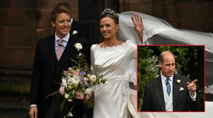 Se casó el duque de Westminster Príncipe William asistió solo a la boda de su amigo el duque de Westminster
