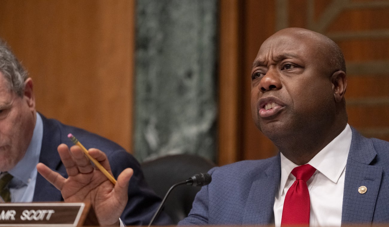 Senador republicano Tim Scott Senador republicano Tim Scott