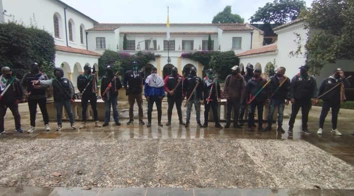 Toma nunciatura Toma nunciatura indígenas y campesinos