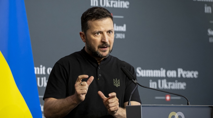 Volodímir Zelenski, presidente de Ucrania El presidente ucraniano Volodímir Zelenski afirma que Rusia no está preparada para la paz