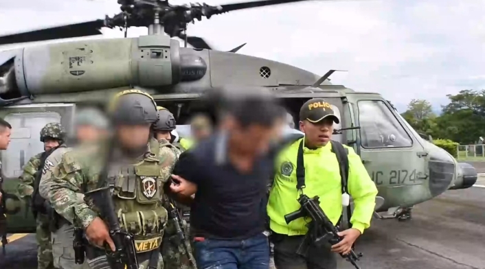 El guerrillero fue detenido junto a otros dos insurgentes