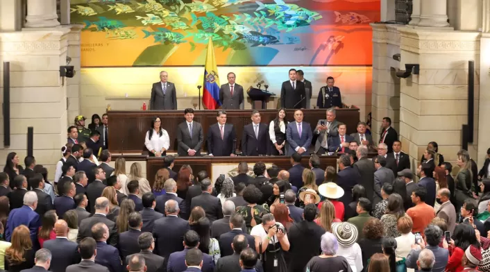 Instalación de las sesiones ordinarias del Congreso de la República.