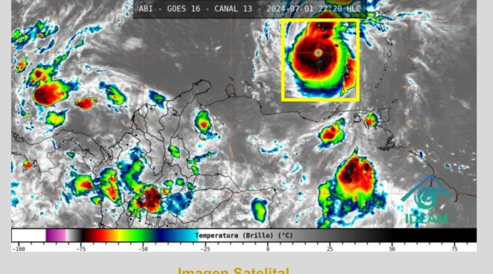 Huracan Beryl pasó a categoría 5