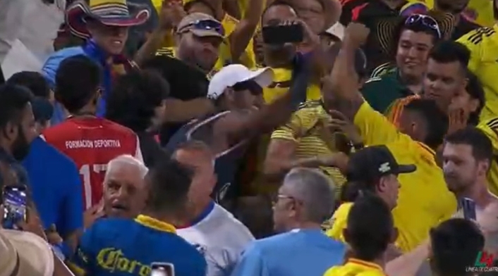 Agresión a hincha de Colombia. Agresión a hincha de Colombia.