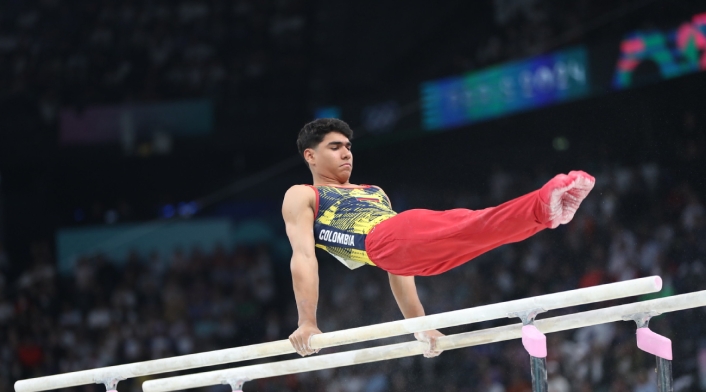 Ángel Barajas, gimnasta colombiano en los Juegos Olímpicos París 2024 Ángel Barajas, gimnasta colombiano en los Juegos Olímpicos París 2024