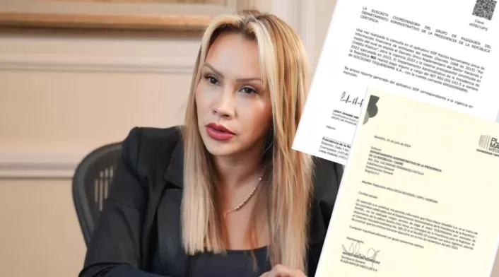 Sandra Ortiz y documentos del Dapre