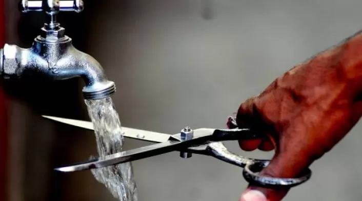 Suspensión del servicio de agua
