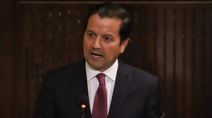 David Luna en el discurso de instalación del Congreso David Luna en el discurso de instalación del Congreso