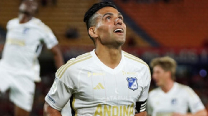 Falcao con Millonarios Falcao con Millonarios