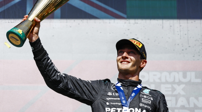 "George Russell gana Gran Premio de Bélgica de F1 "George Russell gana Gran Premio de Bélgica de F1