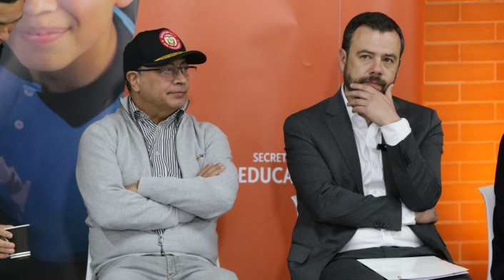 Gustavo Petro y Carlos Fernando Galán Gustavo Petro y Carlos Fernando Galán