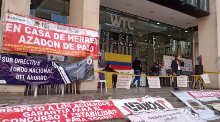 Huelga en el Ministerio de Trabajo Huelga en el Ministerio de Trabajo