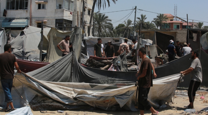 Bombardeo israelí al sur de Gaza Bombardeo israelí al sur de Gaza