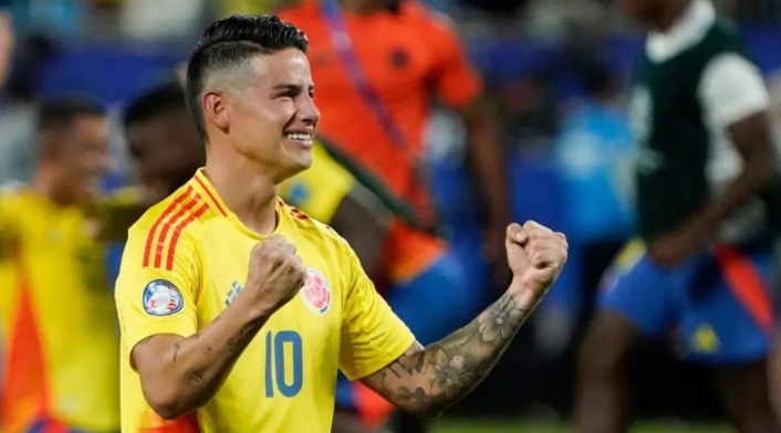 James Rodríguez, figura de Colombia en la Copa América. James Rodríguez, figura de Colombia en la Copa América.