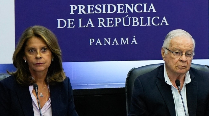 Marta Lucía Ramírez y Miguel Ángel Rodriguez, expresidente de Costa Rica Marta Lucía Ramírez y Miguel Ángel Rodriguez, expresidente de Costa Rica