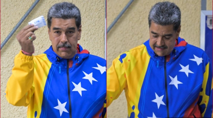 Nicolás Maduro, votando este domingo 28 de julio Nicolás Maduro, votando este domingo 28 de julio