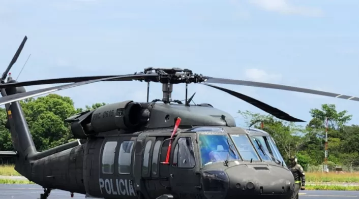 Disidentes de las Farc impactaron helicóptero de la Policía Nacional Disidentes de las Farc impactaron helicóptero de la Policía Nacional