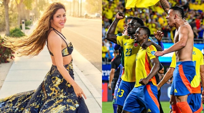 Shakira celebró el triunfo de la Selección Colombia Shakira y Selección Colombia