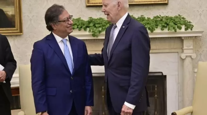 Joe Biden y Gustavo Petro. Joe Biden y Gustavo Petro.