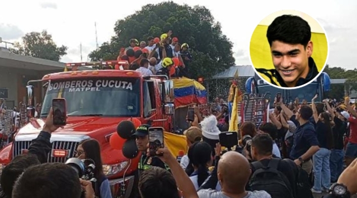 Recibimiento a Ángel Barajas en Cúcuta Recibimiento a Ángel Barajas en Cúcuta