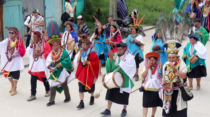 Indígenas del valle de Sibundoy, en Putumayo Indígenas del valle de Sibundoy, en Putumayo