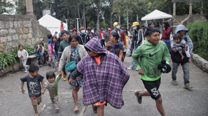 Indígenas emberá asentados en el Parque Nacional