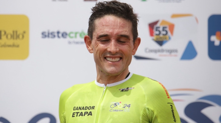 Óscar Sevilla, ganador de la etapa 1 del Clásico RCN
