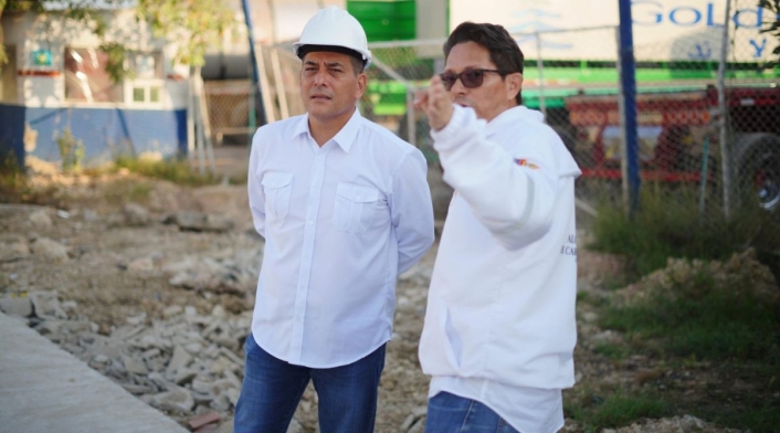 Alcalde Dumek Turbay y secretario de Infraesctructura 2024 Alcalde Dumek Turbay y secretario de Infraesctructura 2024