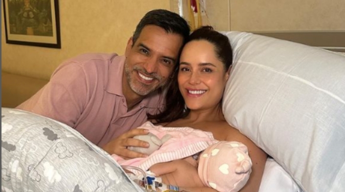 Ana Lucía Domínguez y Jorge Cárdenas tuvieron una bebé Ana Lucía Domínguez y Jorge Cárdenas
