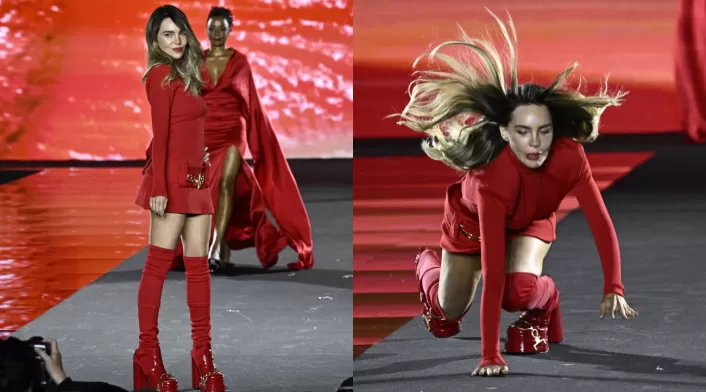 Belinda sorprendió en el desfile de L'Oréal París Belinda