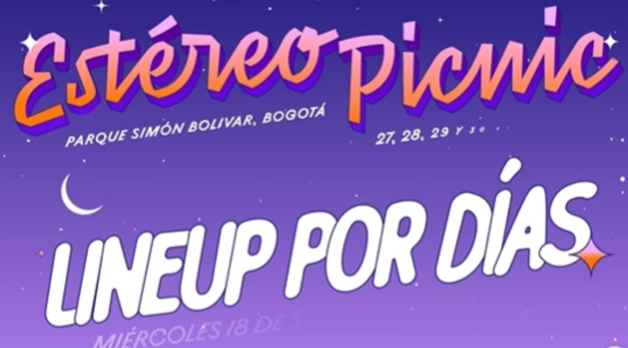 Festival Estéreo Picnic 2025 Line Up oficial Festival Estéreo Picnic 2025