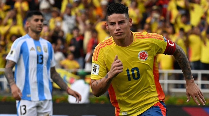 James Rodríguez con la Selección Colombia James Rodríguez con la Selección Colombia