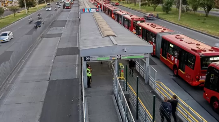 Trancones en Transmilenio, 3 de septiembre de 2024 Trancones en Transmilenio, 3 de septiembre de 2024