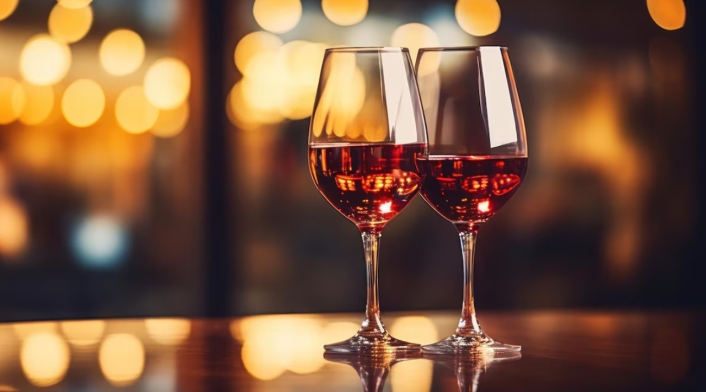 Vino Compartir una copa de vino puede ser una forma hermosa de brindar por los lazos que nos unen.