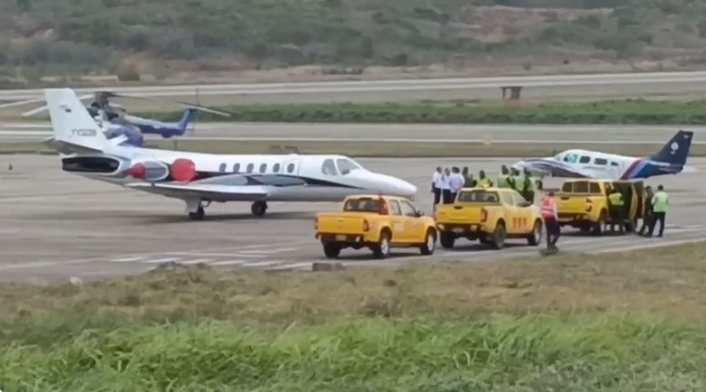 Avión venezolano en Colombia
