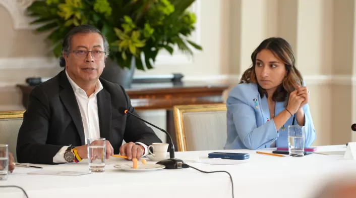 Presidente Gustavo Petro y Laura Sarabia