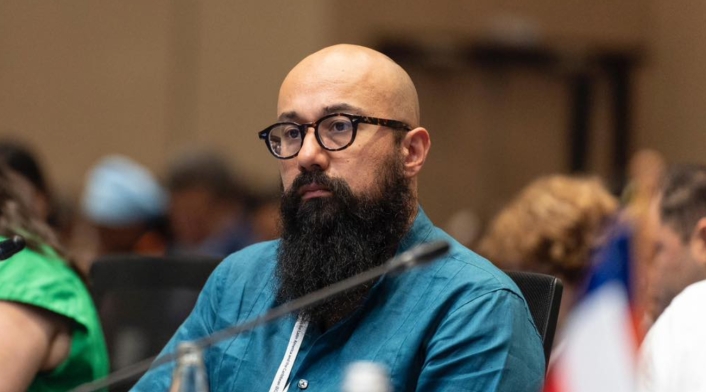Carlos Carrillo, director general de la Unidad Nacional para la Gestión del Riesgo de Desastres (UNGRD) La UNGRD financiará seis proyectos juveniles seleccionados de entre 168 propuestas nacionales en la COP16 de Cali.