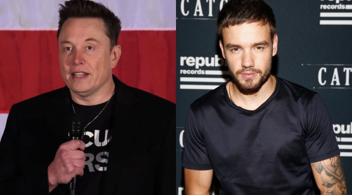 Elon Musk y Liam Payne Elon Musk y Liam Payne