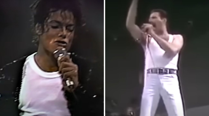 Michael Jackson y Freddie Mercury Michael Jackson y Freddie Mercury