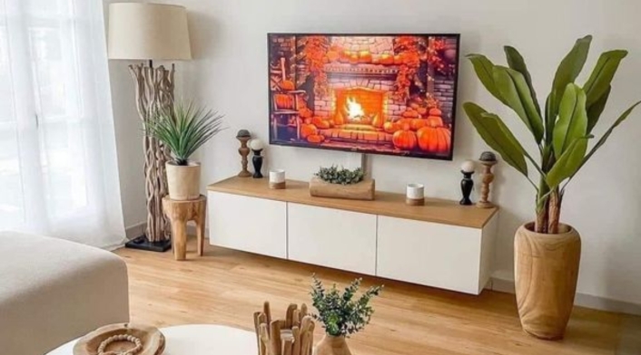 Esta es la nueva forma de colocar el televisor que está conquistando la decoración moderna Decoración de salas