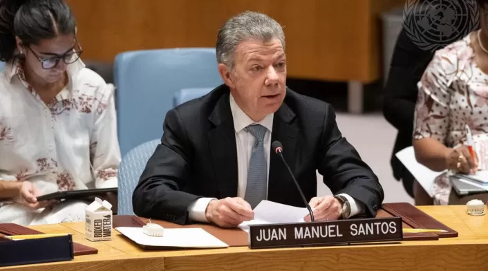 Expresidente de Colombia y Nobel de Paz, Juan Manuel Santos.