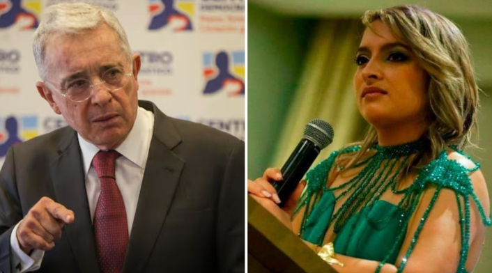 Álvaro Uribe y Andrea Petro Álvaro Uribe y Andrea Petro