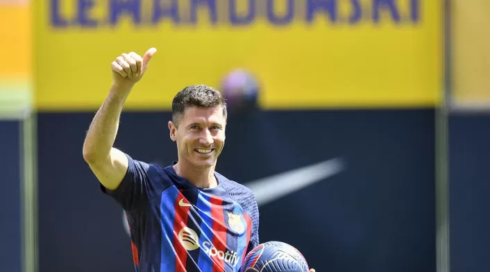 Robert Lewandowski, delantero del Barcelona Robert Lewandowski, delantero del Barcelona