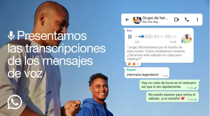 Transcripción de mensajes de voz en WhatsApp Transcripción de mensajes de voz